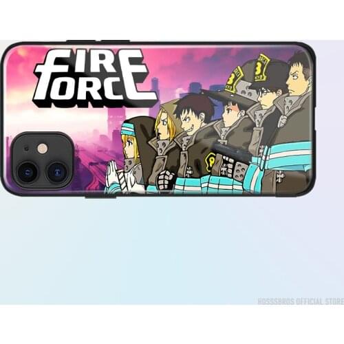 Fire Force Anime Hero member Soft Silicone Glass for IPhone SE 6s 7 8 Plus X XR XS 11 12 Mini Pro Max Phone Case Cover Shell