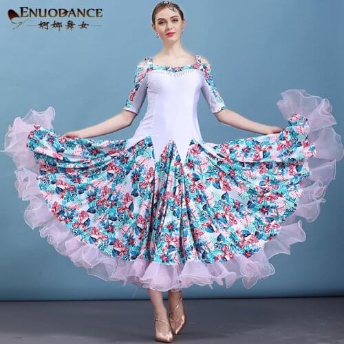 New ballroom waltz modern dance dress ballroom dance competition dresses standard ballroom dancing clothes tango dress MQ283