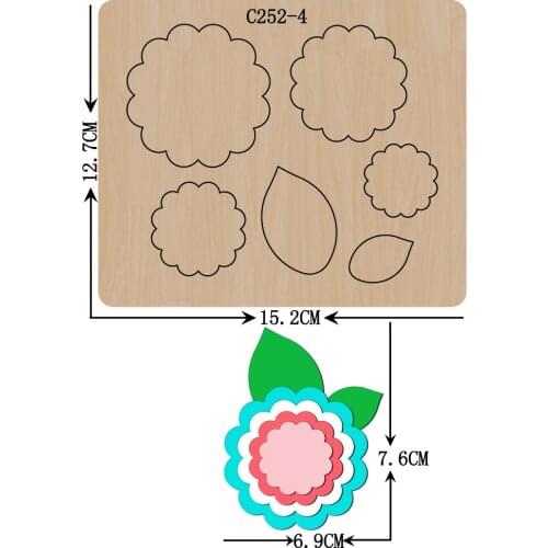 New Bow Wooden die Scrapbooking C-252-4 Cutting Dies