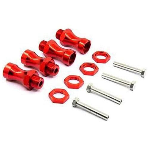 For HSP RC Car 4pcs 12mm to 17mm Wheel Hex Hub Adapter Extension 30mm for 1/10 Switch to 1/8 RC Model Car Spare Parts