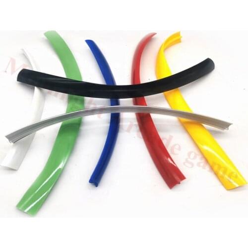 328ft 100m Length 16mm /19mm Width Plastic T-Molding Decorative T-Moulding for Arcade MAME Game Machine Cabinet chrome/ black