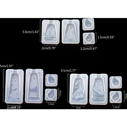 Squeezed Pigment Paint Tube Pendant UV Epoxy Resin Silicone Mold Jewelry Tools Drop shipping