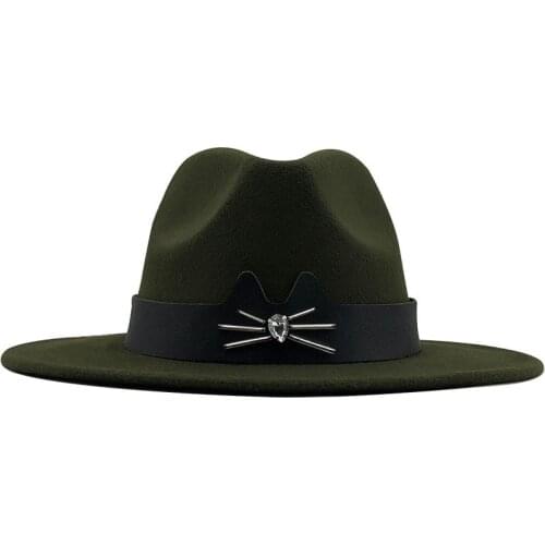 2020 NEW Men Fedoras Fashion Man Jazz Hat Summer Classic Vintage Wide Brim Fedora Male Streetwear Simple Top Hats Homme