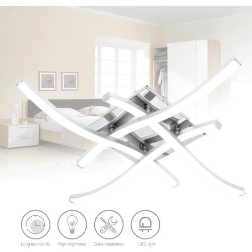 Modern 18W 24W 3/4 Branches LED Ceiling Light Led Panel Light Forked Shaped Ceiling Lamp for Living Room Bedroom Decor Lamp