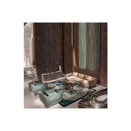 TV cabinet light luxury circular arc audio-visual cabinet new style fashion cabinet villa home bedroom