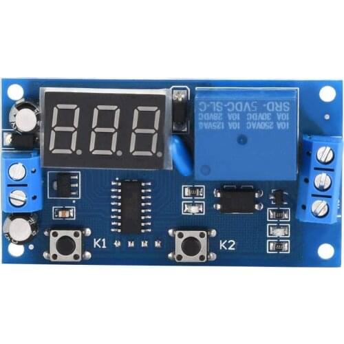 Taidacent 12vdc SPDT Relay Single Pole Double Throw Cycle Relay Module Timer Brush Screen Control AC DC Time Delay Relay Switch