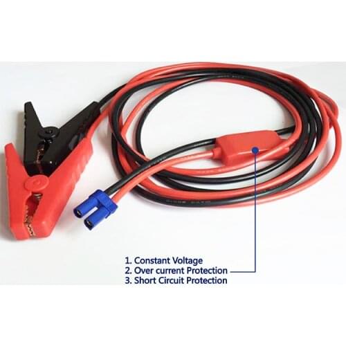 Crocodile Clips To EC5 Plug Quick Connector 50A/10AWG Cable for Car Emergency Jump Starter Auto Engine Booster Storage Battery