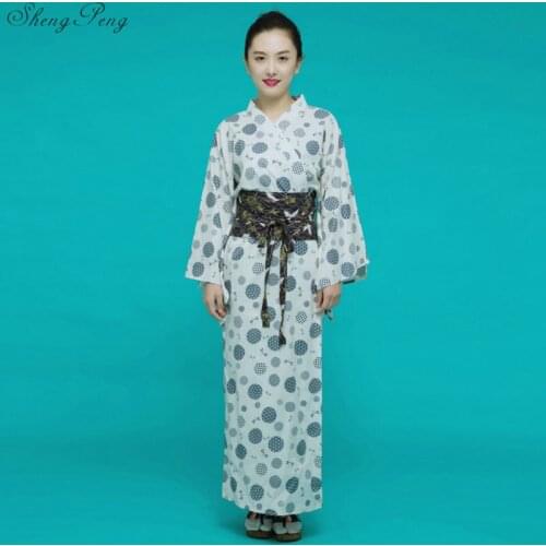 2019 Japanese kimono traditional dress cosplay female yukata women haori Japan geisha costume komonos woman V1467