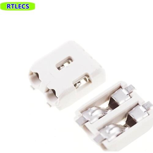 100pcs LED SMD Wiring Terminal Block Spacing 3.0 mm Pitch 2 Pole Lamp Wire Terminal Surface Mount PCB 2058