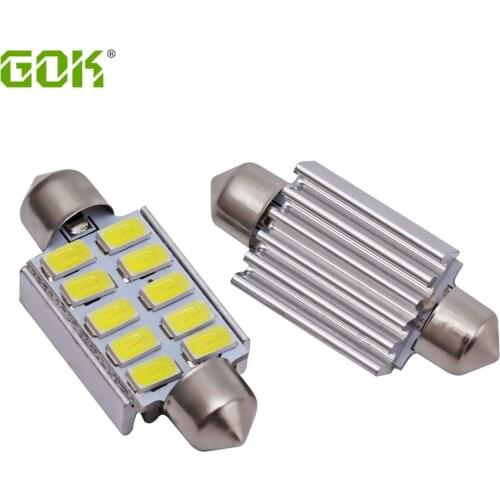 20x Car led festoon 10led c5w smd 10smd LED 5630 5730 festoon 39MM CANBUS OBC error free led Dome light reading