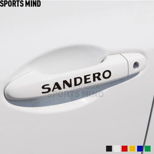 4 Pieces Customizable Hand Car Stickers Decal Automobiles Car Styling For Renault Dacia Sandero Stepway Exterior Accessories