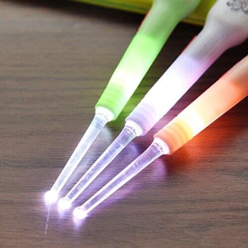 5 Pcs LED Earpick Ear Wax Cleaner Safety Ear Cleaning Tool for Baby Adults SN-Hot