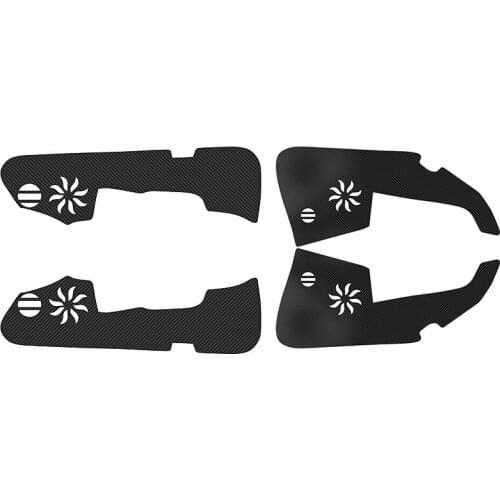 Angelguoguo For mercedes-benz CLA/GLA/ E/ B-class door carbon fiber stickers /Prevent door plank tread dirty