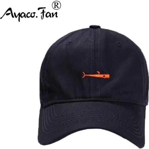 Baseball Cap Whale Embroidered Women Men Cotton Solid Snapback Unisex Thin Sunhat Outdoor Sports Hip Hop Baseball Hats Casquette