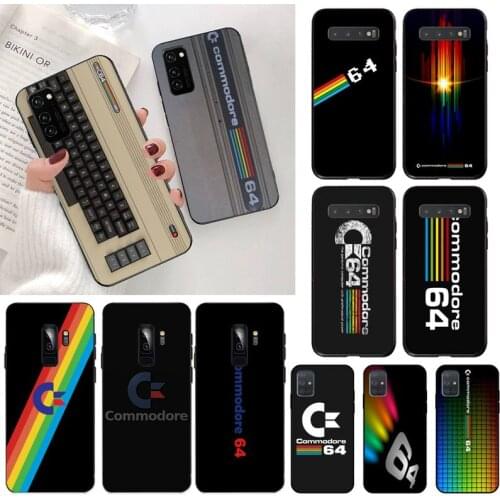 CUTEWANAN C64 COMMODORE 64 DIY Painted Bling Phone Case for Samsung S20 plus Ultra S6 S7 edge S8 S9 plus S10 5G lite 2020