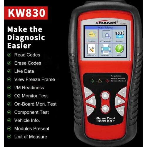 Car Diagnosis Scanner OBDII EOBD Engine Fault Code Reader Scan Tools For Audi/Benz/BMW/Volvo/VW/Ford/Jeep/Nissan/Toyota/Chrysler