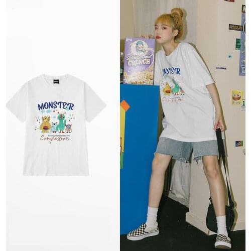 Men And Women Summer 100% Cotton T Shirts Oversize Tees Hip Hop Summer Fashion Personalized T-shirt For Couples/students