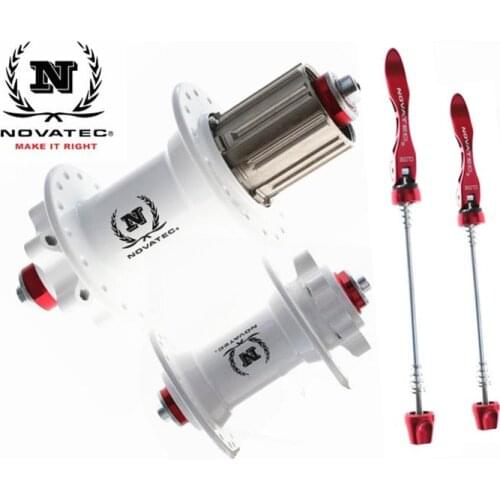 NOVATEC D041SB D042SB MTB Mountain Bike 4 sealed Bearing Hub 32H disc brake Hubs with BICYCLE quick release