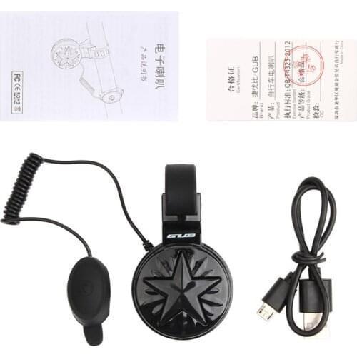 GUB Q-200 Bicycle Horn Bell Usb Charging Horn Electric Vehicle Horn Electronic Bell Riding Equipment Mountain bike road bike app