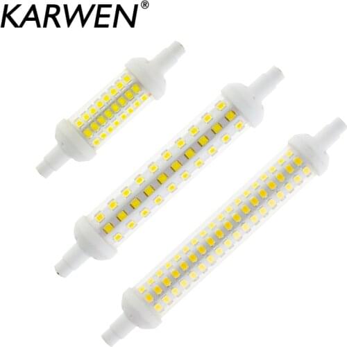 KARWEN LED Lamp R7S 6w 9w 12w SMD 2835 78mm 118mm 135mm LED Light Bulb AC220V cold warm white Replace Halogen Lamp