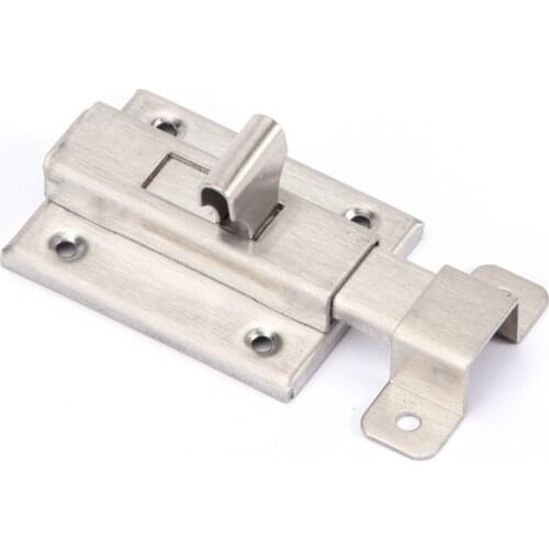 Stainless steel 2 inch 3 inch 4 inch small latch Security door mounted door latch Bathroom latch door buckle