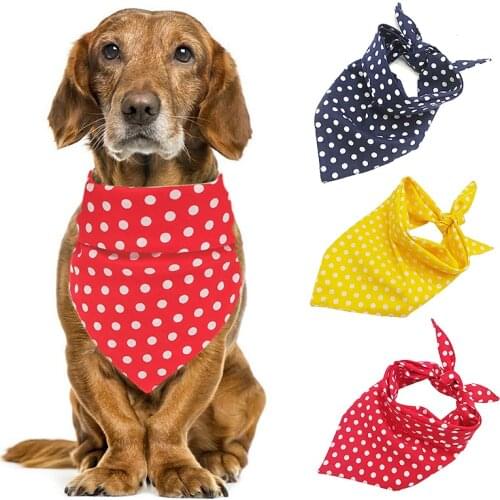 Cute Pet Cat Dog Bandana Bibs Scarf Collar Adjustable Pet Neckerchief Scarf Waterproof Saliva Towel for Small Medium Large Dogs