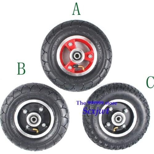 Lightning shipping Size 200x50 3 types of Inflation Electric Vehicle Aluminium Alloy Wheel Pneumati tire