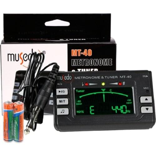 Musedo MT-40 MT-60 MT-80 Professional Precision LCD Guitar Metronome Tone Generator Guitar Tuner