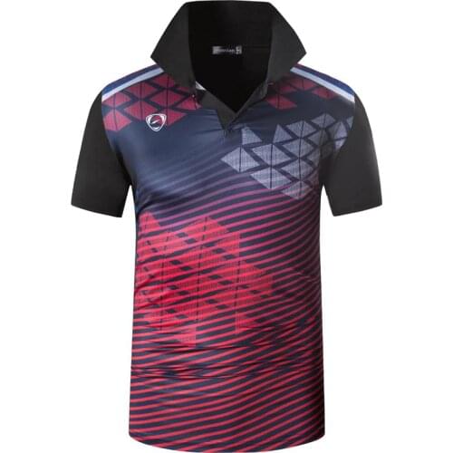 Jeansian Mens Sport Tee Polo Shirts POLOS Poloshirts Golf Tennis Badminton Dry Fit Short Sleeve LSL294