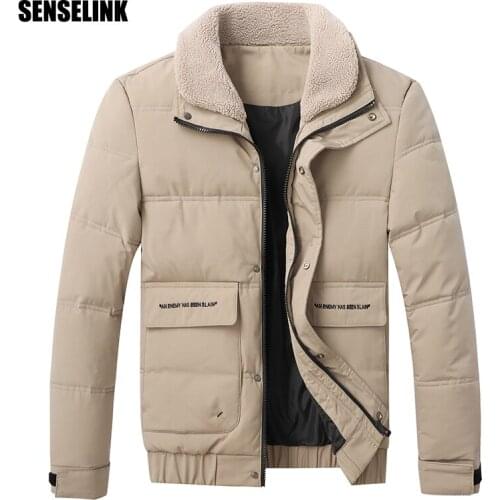 2020 Zipper Mens Korean Version Winter Jacket Parka Youth Pop Warm Clothing Fashion Casual Large Mens Clothing Polyester 4xl