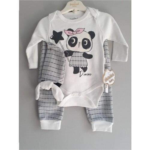 Jaju Baby Panda Printed Snap Fastener Set