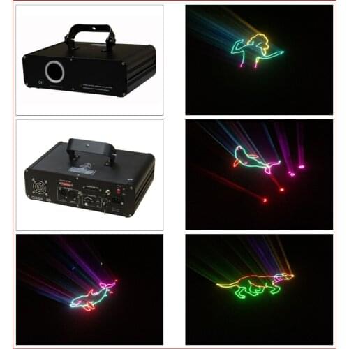 New 1W RGB animation laser light 20kpps laser light multi color laser light green 150mW@532nm+red 200mW@635nm+blue 500mW@450nm