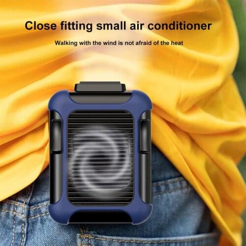 Usb Portable Personal Hanging Waist Fan With Recharge Battery Ultra Quiet Wearable Electric Fan Handheld Air Conditioner#db4