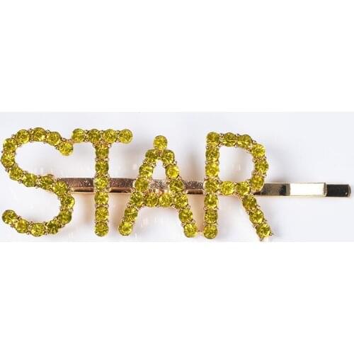 Luxury Crystal Rhinestone Letter Hairpin Womens Jewelry Alphabet ZA Hair Clips Faux Pearl Girls Bridal Barrettes For Women 2019