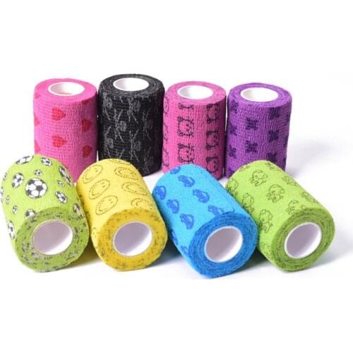 Self-adhesive Elastic Bandage for Pet Dog Cat Bandage Leg Cover Protector Strap Medical Bandage Non-woven Cohesive Bandage