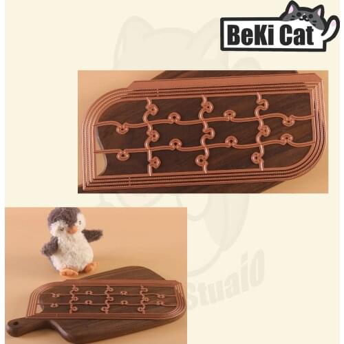 Slimline Curved Puzzle Set Metal Cutting Dies Stencils for DIY Scrapbooking photo album Decorative DIY Paper Cards