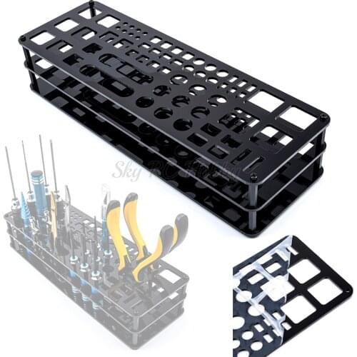 Screwdriver Storage Rack Holder Screwdriver Organizers for Hex Cross Screw Driver RC Tools Kit Organizers 63 Hole Without Tools