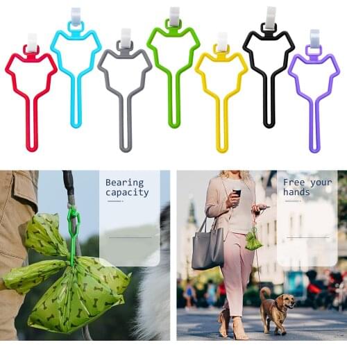 Hands Free Dog Poop Bag Holder Waste Bag Carrier Adjustable Attachment Retractable Leash Hands Free Waste Bag Carrier