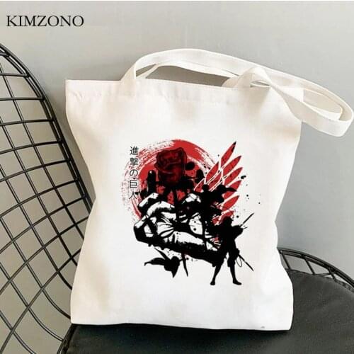 Attack on Titan shopping bag bolsa shopper bolso canvas bag cloth reciclaje grab