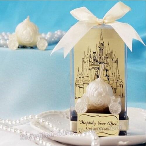 Pumpkin Carriage Shape Candle Romantic Wedding Favor Candles Guest Gift Home Wedding Decoration Party Gift W9459