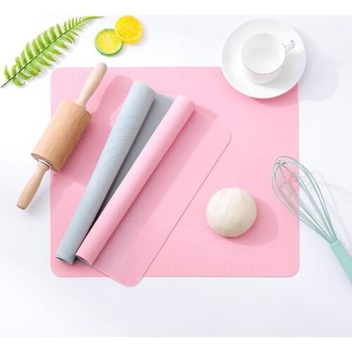 1Pcs Blue Multi-Purpose Non-Slip Non-stick Baking Large Scale Silicone Cake Mat Baking Tools Pink Dough Pad Kitchen Accessories