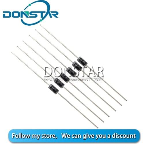 100PCS IN4002 1N4002 4002 1A 100V DO-41 Rectifier Diode
