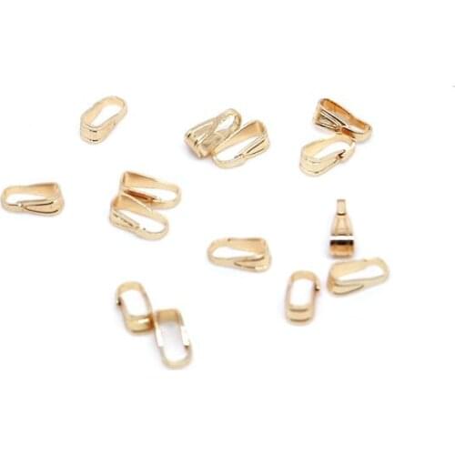 14k copper-clad gold small melon seed buckle handmade diy jewelry accessories homemade necklace pendant connecting buckle jewelr