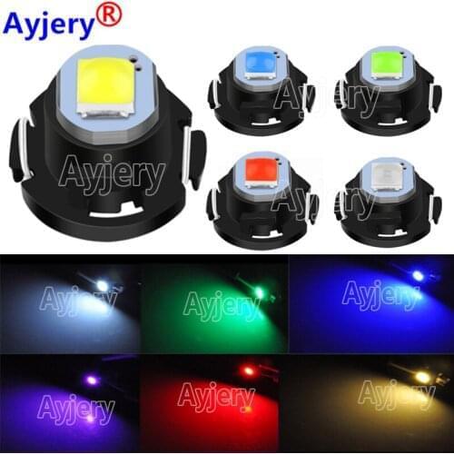 AYJERY 2000Pcs T3 T4.2 T4.7 LED 5050 SMD Car Gauge LED Warning Wedge Dashboard Dash Interior Car Light Bulb White Side Light 12V
