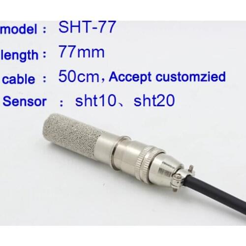 Free shipping 1pc double Waterproof temperature and humidity sensor SHT30 sensor probe SHT-77 soil sensor for flower nursery
