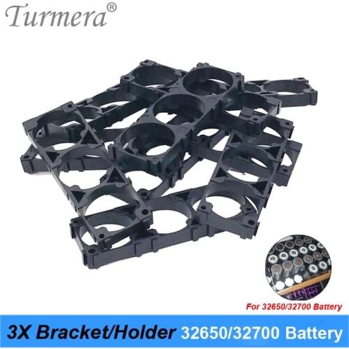 Turmera 3X 32650 32700 Lifepo4 Battery Bracket Holder 3X Safety Anti Vibration Plastic Bracket For 12V 36V battery pack 10pieces