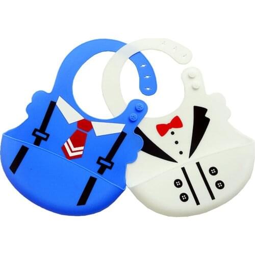 New design full silicon Baby bibs waterproof feeding baby saliva towel newborn cartoon aprons Baby Bibs