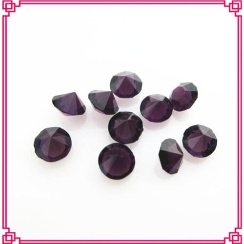 Hot selling 4mm 5mm birthstone February dark purple crystal floating charms living glass memory lockets charms
