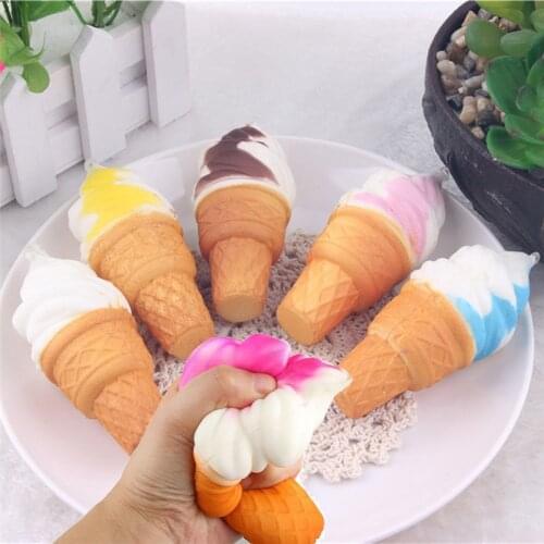 Random Kawaii Ice Cream Squeeze Toys Squishy Squishi Relief Stress Funny Gadgets Squishies Slow Rising Stress Relief for Kids