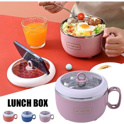 Space Saving Lunch Box With Lid Stainless Steel Fresh-Keeping Box Office Worker Student Lunch Box B1